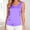 Purple Tops, variant on Women Casual Blouses Simple Summer Sleeveless O-Neck Tank Tops Solid Color Basic Tee Shirt For Ladies Comfortable Everyday Wear Leisure Dailywear