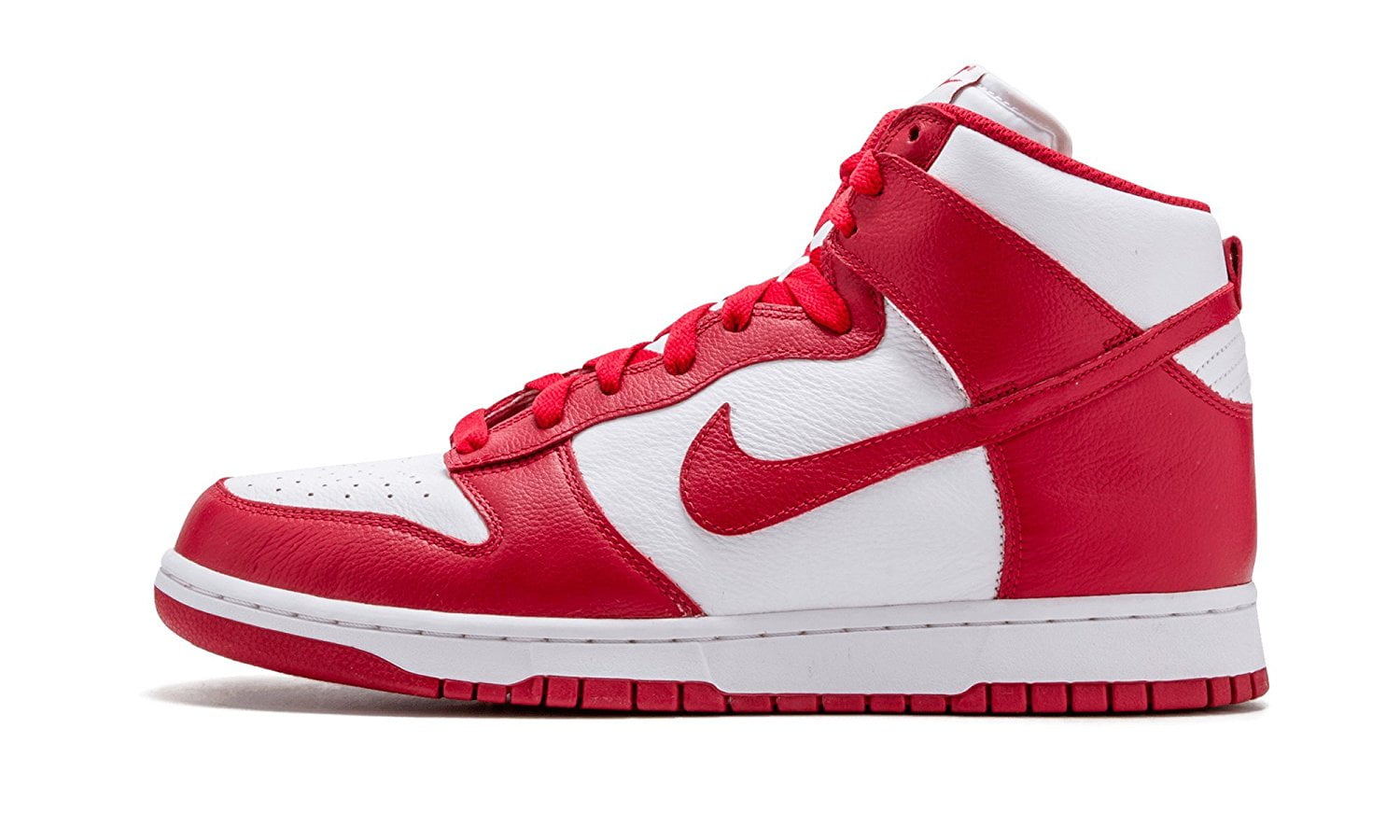 Nike Men's Dunk Retro QS High Top Basketball Shoes-White/UniversityRed ...