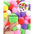 thumbnail image 3 of Bolas de juguete para gatos KEWITY Bolas de pompones de 3 cm coloridos, 3 of 5