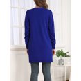 thumbnail image 3 of Women's Classic Draped Kimono Cardigans Long Sleeve Open Front Casual Knit Cardigan Sweaters Coat Soft Outwear, 3 of 12