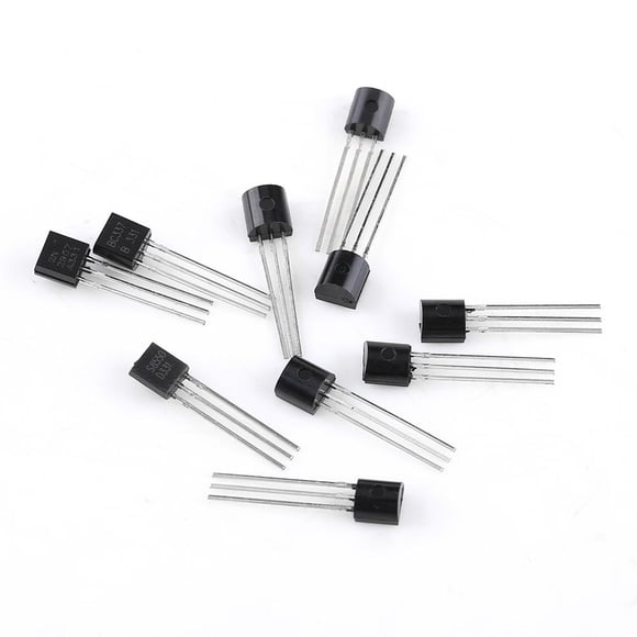 Surtido de 200 transistores de silicio de 10 valores BC337, BC327, 2N2222, 2N2907, 2N3904, 2N3906
