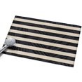thumbnail image 2 of Black Cream Stripes Washable Small Entryway Area Rugs 2'x3', Minimalist Black Slant Line Washable Throw Rug Non-Slip Sturdy Edge Binding Carpet for Front Door Floor Room Entry, 2 of 9