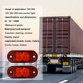 thumbnail image 6 of CIVG 10pcs LED Oval Clearance Light 12V 24V Super Bright Car Oval Side Marker Light Durable Truck Tail Lamp Auto Front and Rear Side Indicator Amber Light for Car Trailer Pickup Van (Red), 6 of 11