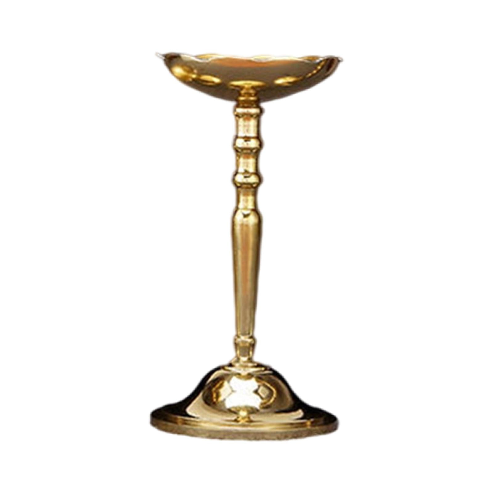 Ghee Lamp Holder Candlestick Craft Ornaments Golden Cup Butter Lamp