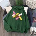 thumbnail image 2 of Vedolay Oversized Sweatshirt for Women 2023 Hoodies for Women 2023 Oversized Hoodies Casual Pullover Sweatshirts Fall Fashion 2023 Clothes,Army Green XL, 2 of 3