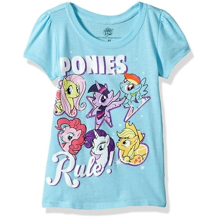 My Little Pony Toddler Girls' Best Friends Forever Short Sleeve Puff (Toddler Best Friend Shirts)