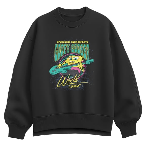 SpongeBob SquarePants - Goofy Goober Tour Oversized Fleece Crew Sweatshirt