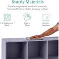 thumbnail image 6 of Bookcase 6-Cube Storage Organizer, 13.5in Shelf Opening, Bookshelf, Toy Storage, Customizable w/ 3 Removable Back Panels – Lavender, 6 of 8