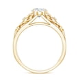 thumbnail image 2 of Oval Lab Grown Diamond Filigree Engagement Ring - 1 Ct Diamond - EF-VS Grade, 14K Yellow Gold, US 9.00, 2 of 8