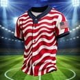 thumbnail image 2 of 2026 Usa Soccer Mens Polo Shirts Short Sleeve Casual V-Neck Open Front Summer Tops Soccer Shirt for Men Indoor Outdoor Activities Daily Wear, 2 of 3