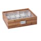 thumbnail image 1 of Caja de madera para relojes, organizador de exhibición con tapa, múltiples ranuras, portátil 10 ranuras, 1 of 9