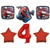 Fourth 4th Spiderman Birthday Party Balloons Decorations Supplies Marvel Comics