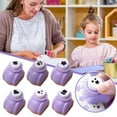 thumbnail image 4 of 6pcs Paper Punch, Mini Purple Shape Hole Puncher for DIY Scrapbooking, Cardboard, 4 of 7