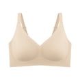 thumbnail image 4 of WAYUTE Womens Bras Seamless Jelly Strap Support Bra for Wireless Bralette Breathable Lightweight Comfort Push up T Shirt Underwear, 4 of 4