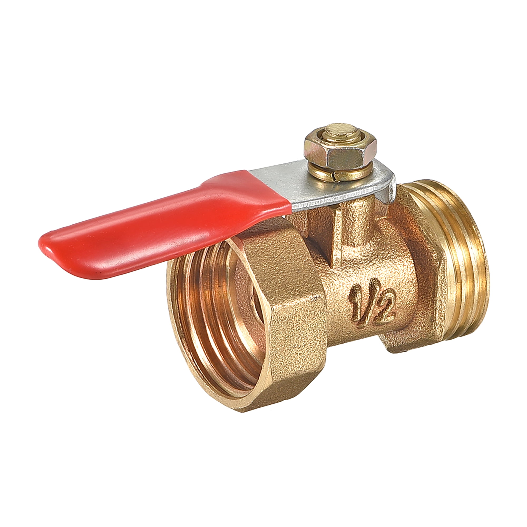 Brass Air Ball Valve Shut Off Switch G1/2 Male to Female Pipe Coupler