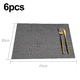 thumbnail image 2 of Manteles individuales Rec para mesa de cocina y comedor, manteles individuales resistentes al calor y lavables en superficie, 2 of 5