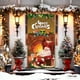 thumbnail image 4 of Christmas Door Curtain Flag Outdoor Photo Santa Claus And Puppy Background Decoration Hanging Fabric, 4 of 6