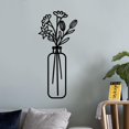 thumbnail image 3 of Hierro Florero Decoración De Pared Corte Con Láser Silueta Colgante Escultura De Pared 406x180x1.8mm+Hierro Florero Decoración De Pared Corte Con Láser Silueta Sunnimix none, 3 of 6