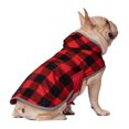 thumbnail image 4 of HDE Reversible Dog Raincoat Hooded Slicker Poncho Rain Coat Jacket for Small Medium Large Dogs Buffalo Plaid / Red M, 4 of 7
