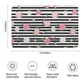 thumbnail image 3 of Pioneer Flower Floral Print Pattern Bathroom Rugs Mat, Non Slip Microfiber Bathroom Rug with Rubber Backing, Soft Mats for Bathroom Floor Tub Shower, 17"x27", 3 of 5