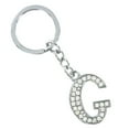 Axio Simple Stylish Letter Key Chain Metal Rhinestones Key Ring