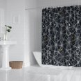 thumbnail image 2 of Spider Web Halloween Pattern Shower Curtain 72"x72" ,Bathroom Decorative Shower Curtains Set with 12 Hooks,Modern Waterproof Washable Shower Curtain, 2 of 6