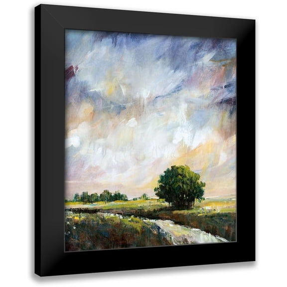 OToole, Tim 12x14 Black Modern Framed Museum Art Print Titled - Amber Glow II