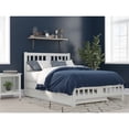 thumbnail image 2 of AFI Tahoe Wood Full Platform Bed with Footboard and Twin Trundle in White, 2 of 6