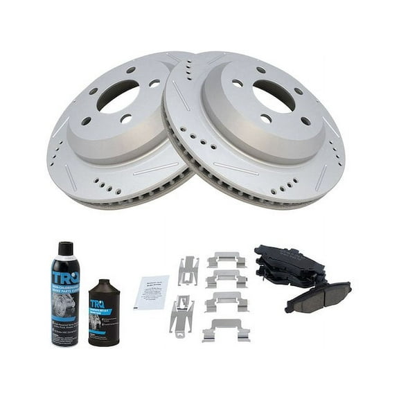 Rear Brake Pad and Rotor Kit - Compatible with 1998 - 2002 Pontiac Firebird 1999 2000 2001