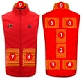 thumbnail image 2 of guisaled Heated Vest for Men, Battery Pack Not Included Heated Puffer Vest Lightweight Warm Softshell Quilted Heated Vest, 2 of 4