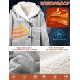 thumbnail image 3 of XiaoBanDeng Women Hoodies Fleece Jackets Soft Fuzzy Long Hoodie Sweatshirt Casual Sherpa Hoodies Horn Button Coats Winter, 3 of 4