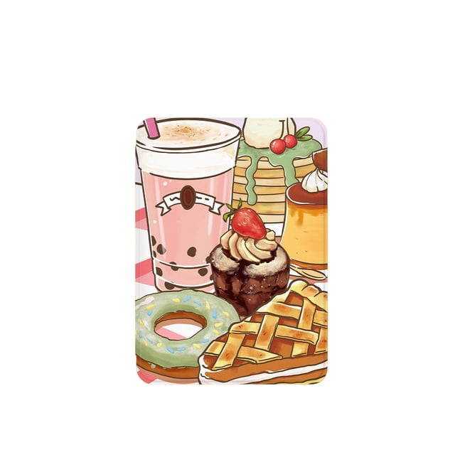 Tholdsy Funda protectora de silicona a prueba de golpes, patrón suave, cómoda ilustración pintada, reemplazo para Electrónica Postres tentadores