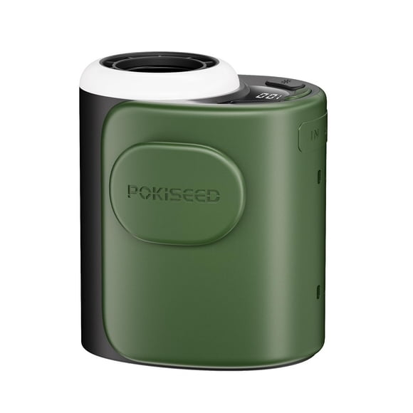 Ventilador de cintura POKISEED portátil recargable de 10000 mAh, 5 velocidades