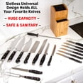 thumbnail image 4 of LUXANO Knife Block, Countertop Slotless Bamboo Knife Holder Universal Cutlery Storage, 4 of 7
