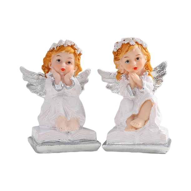 Estatua de Ange de chica nórdica, adorno de decoración, figurita moderna coleccionable para el hogar, Patio, escritorio, césped al aire libre , estilo A Gloria Estatuilla de oración