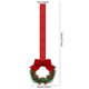 thumbnail image 2 of xihome Paquete de 12 mini coronas navideñas con lazos de cinta roja de 10 cm (3,94 pulgadas). Decoracin navideña para armarios de cocina, ventanas, puertas y oficinas., 2 of 6