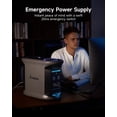thumbnail image 4 of AMPACE Andes 1500 Portable Power Station, 1462Wh LiFePO4 Battery, 2400W (Surge 3600W) AC Output with 1x200W Panel, 55-Minute Fast Recharge, Solar Generator for Home Backup, 4 of 13
