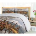 thumbnail image 5 of Ambesonne Landscape Duvet Cover Sets, Tamblingan Bali Lake, 2-Queen, Brown and Grey, 5 of 7