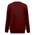thumbnail image 4 of Chemises de Compression à Manches Longues pour Femmes à Col Rond Uni Plus Sweat-Shirt Oversize Pulls Coupe Ample à la Mode des Hauts Légers pour les Femmes de Grande Taille Gris M, 4 of 4