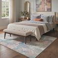 thumbnail image 4 of KUETH 2x7 Area Rug Pastel Abstract, Machine Washable Vintage Distressed Throw Rug with Non-Slip Gripper, Modern Aesthetic Carpet for Bedroom Living Room, 4 of 5