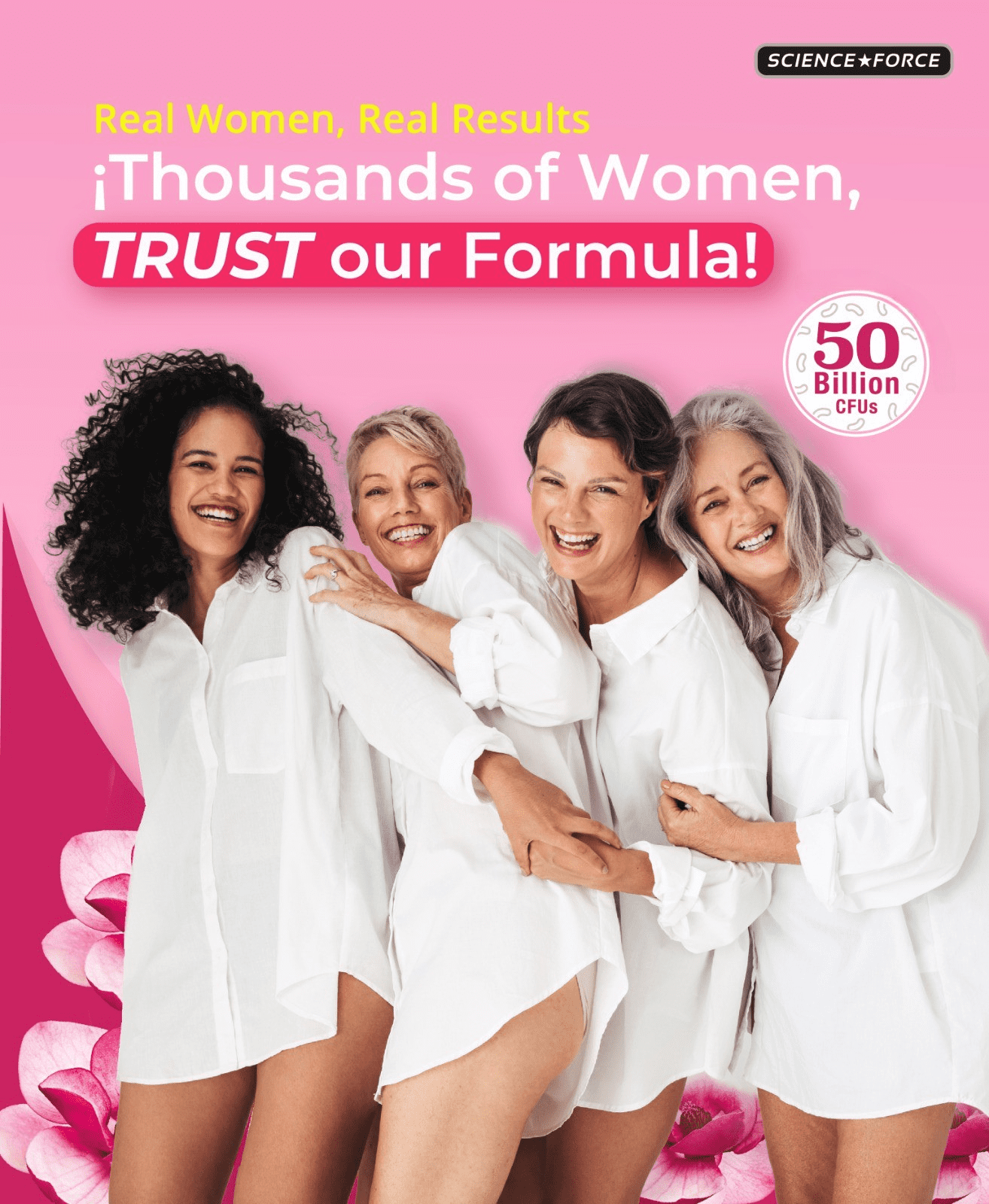Lovely Queen Menopause Relief + Hormone Balance, Hot Flashes, Mood Swings, Night Sweats + Vaginal Health, Odor, pH & Dryness, 3-in-1 Women Supplement, 50 Billion CFU, 60 ct