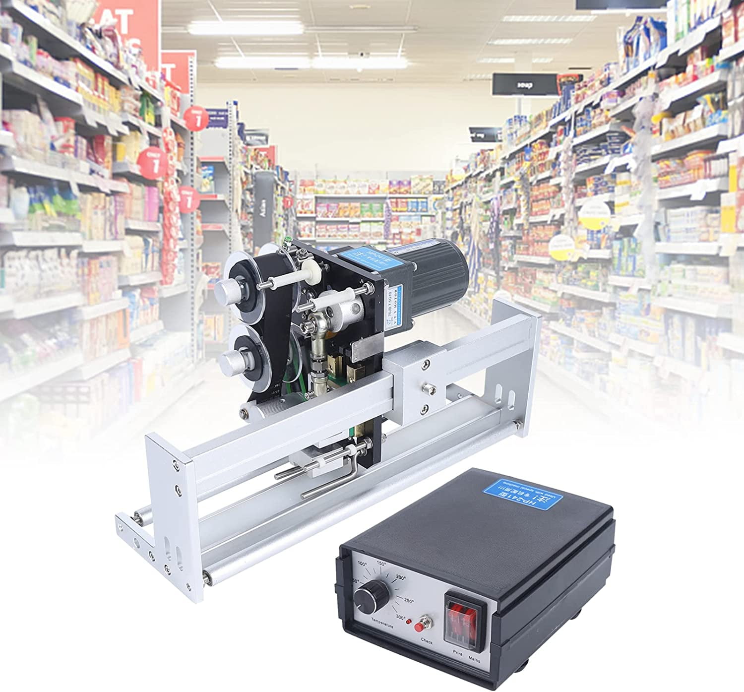 Fichiouy HP-241 Electric Thermal Tracking Ribbon Coding Machine MFG EXP Date Batch Number Coder 105W