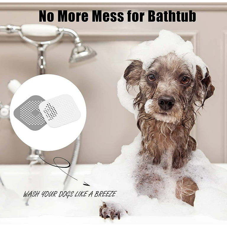 Bathtub Drain Hair Catcher that Works with Dog Hair