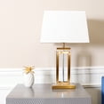 thumbnail image 5 of Pasargad Home PMT-30147 28 x 17 x 9 in. Astoria Collection Modern Metal Transparent Body Table Lamp with E27 Bulb, White & Gold, 5 of 7