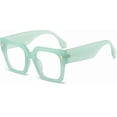 thumbnail image 1 of Fashion Oversized Blue Light Blocking Glasses for Women Men Trendy Big Square Frame Computer Eyeglasses, 1 of 6