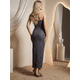 thumbnail image 3 of Vestido Largo Strapless Ajustado Unitalla, Elegante y Sofisticado para Mujer, 3 of 5