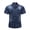 Dark Blue, variant on Men's Vintage Denim Shirt Short Sleeve Button Up Cotton Outdoor Shirts, Featuring Multiple Pockets And a Lightweight Jeans Washed Design