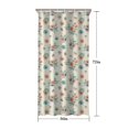thumbnail image 5 of Pioneer Flower Floral Print Pattern Shower Curtain 36"x72", Bathroom Decorative Shower Curtain Set with 12 Hooks, Waterproof Washable, 5 of 6