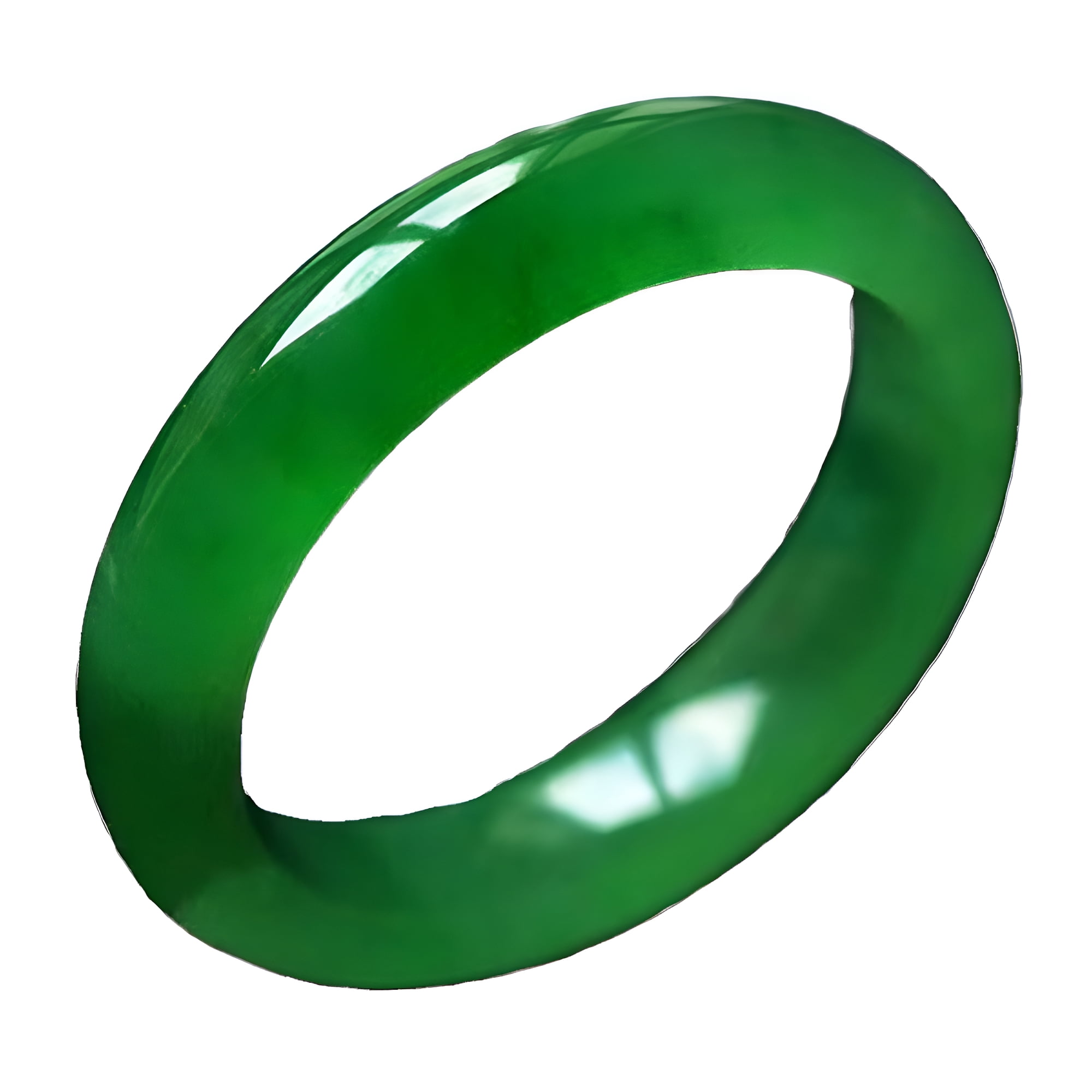 DESIGNICE Women Delicate Jewelry 60-62Mm Green Jade Jadeite Chinese Traditional Bangle Bracelet Jade Bangle