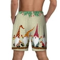 thumbnail image 4 of Fotbe Christmas Card With Gnomes Men’s Swim Trunks Quick Dry Swim Shorts Board Shorts with Mesh Lining-Large, 4 of 9